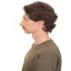 HPO Adult Men's Fake Human Hair Walrus Mustache | Novelty False Facial Hair | Brown Color | Costume Accessory for Adults view 3