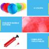GCQJOQ 6 Pcs Playground Balls with Pump, 9 inch Inflatable Bouncy Balls for Kids Beach, School, Kickball DodgeBalls and Indoor Outdoor Plays view 3