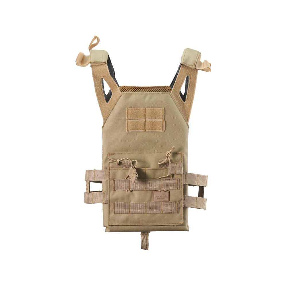 Lancer Tactical Light Weight Kid's Vest w/EVA Plates for Outdoor/Indoor Airsoft Paintball (Tan/Kid's Size)