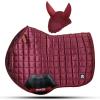 Gallop Shop Glow Satin Jumping Pro Numnah Cloth/Horse Saddle Pad (Maroon, Cob/Pony) view 1