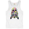 Dean Russo Skull and Guns Tank Top Colorful 2nd Amendment Men's Top White Small view 1