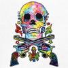 Dean Russo Skull and Guns Tank Top Colorful 2nd Amendment Men's Top White Small view 4