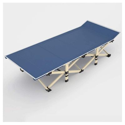 BPHUI Camping Cot Bed Light Adjustable Folding Bed Ottoman, Rollaway Guest Bed with Adjustable Head Incline (0-175), Removable Mattress Comfortable for Outdoor&Indoor (Color : A)