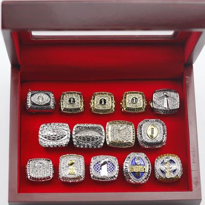Kuseli 2010-2022 Fantasy Football Championship Ring MVP Trophy Prize for Fans Mens' Souvenir Gift (with Box)