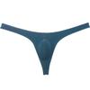 Botmois Sexy Men's Elastic Thong Spandex Bikini T-Back Skin Friendly Underwear Soft & Smooth Bulge Pouch G-string Tangas Black Green L view 1