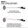 Monstrum Extended Series Offset Picatinny Scope Mount | 30 mm Diameter | 20 MOA view 2