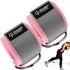 Gradient Fitness Ankle Straps (2 Pack) - Ankle Bands for Workouts, Cable Machine Attachments (Pink|Grey) view 1