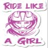 Ride Like A Girl | Dirt Bike Racing |Great Gift Idea|Great Gift Idea|Decal Sticker|2 Pack|5 Inch Stickers|FBAS11126 view 1
