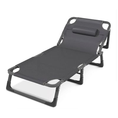 Camping Cot Bed Anti-Rollover Folding Camping Cot,Military Camping Bed for Travel Hiking Fishing Hunting, Single Sleeping Bed Comfortable for Outdoor&Indoor (Color : Black)