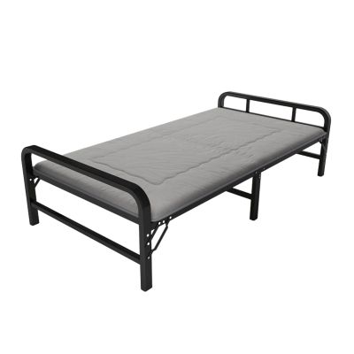 Camping Cot Bed Steel Frame Durable Sponge Rollaway Guest Bed Cot Fold Out Bed - Portable Folding Bed Frame with Thick Memory Foam Mattress Comfortable for Outdoor&Indoor (Size : B)
