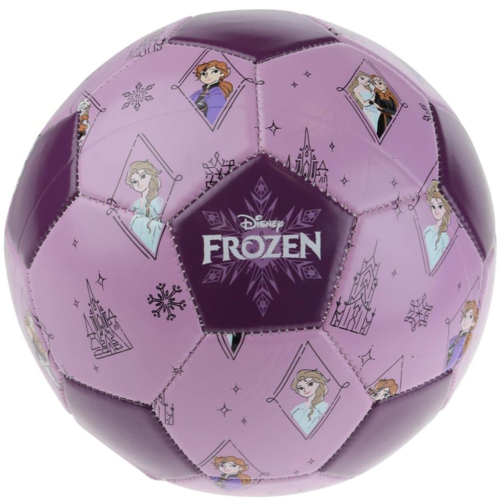 Disney Frozen Soccer Ball, Anna and Elsa Design Youth Kids Mini Soccer Ball, Purple, Size 3