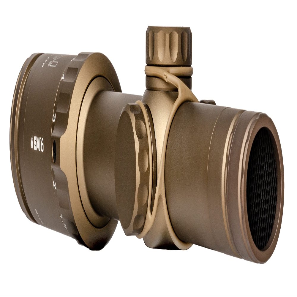 SAI Optics Model SAI 6 1x-6x 24mm Low Power Variable Optic LPVO Riflescope with Rapid Aiming Feature Reticle, 7.62 NATO BDC