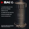 SAI Optics Model SAI 6 1x-6x 24mm Low Power Variable Optic LPVO Riflescope with Rapid Aiming Feature Reticle, 7.62 NATO BDC view 2