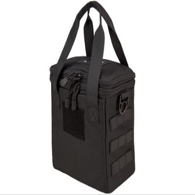 Lancer Tactical Nylon Pistol Range Bag (Color: Black)