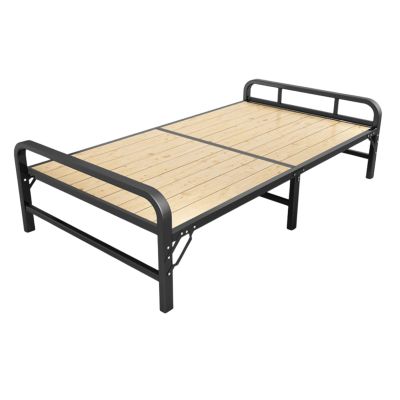 Camping Cot Bed Steel Frame Durable Sponge Rollaway Guest Bed Cot Fold Out Bed - Portable Folding Bed Frame with Thick Memory Foam Mattress Comfortable for Outdoor&Indoor (Size : A)