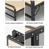 Camping Cot Bed Steel Frame Durable Sponge Rollaway Guest Bed Cot Fold Out Bed - Portable Folding Bed Frame with Thick Memory Foam Mattress Comfortable for Outdoor&Indoor (Size : A) view 2