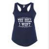Go All Out Large Navy Blue Women Fitted The Hell I Won't Country Sleeveless Tank Top T-Shirt view 2