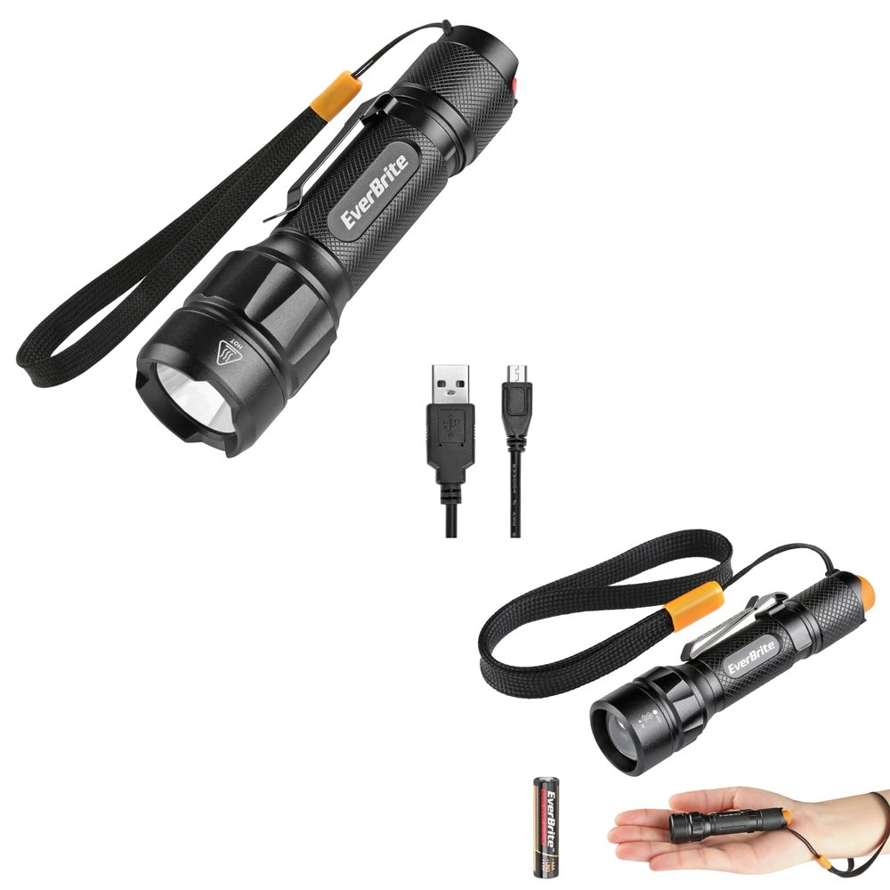 EverBrite LED Tactical Flashlight & Super Small Mini Zoomable Flashlight
