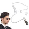 Spooktacular Creations Spy Earpiece Headphones Secret Service FBI CIA Security Police Guard Earpiece Costume Accessory Spy for Men Women Halloween Party Favors White view 1
