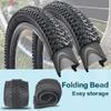 2 Pack Bike Tire 24 X 1.95 Inch Folding Replacement Bike Tire with 32mm Schrader Valve TubesTire Levers Foldable Bead Wire Bicycle Tire for Mountain Bike (24 X 1.95 2 Tires 2 Tubes 2 Tire Levers) view 4