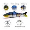 SENYUBBY 10in Multi Jointed Swimbait Fishing Lures Bait,4 Segment Big Giant Sinking Fishing Bass Lures,Crankbaits Swimbaits with Treble Hook view 4