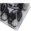 Better Display Cases Acrylic Mini - Miniature Football Helmet (not Full Size) Display Case with Mirror Case, White Risers and Mirror Base (V45/A003) view 2