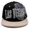 Las Vegas New Leader Premium Shadow Snake Swords Football Helmet Black Gray Era Strapback Hat Cap view 3