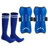 Soccer Shin Guards for Youth Kids with Soccer Socks, 3 Sizes Shin Pads Child Calf Protective Gear Lightweight Adjustable Equipment for 3-15 Years Old Girls Boys Toddler Kids Teenagers(M) view 1