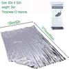Crisonky Emergency Mylar Thermal Blankets, Designed for Outdoors, Survival Reflective Thermal First Aid Foil Blanket view 2