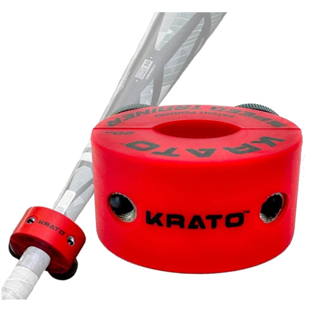 Krato Bat Weight - Baseball and Softball Bat Training Weight for Youth, High School, College - Baseball Swing Training Weight - Adjustable Live Hitting Batting Practice Aid to Improve Velocity - 30 oz