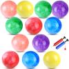 GCQJOQ 12 Pcs Playground Balls with 2Pump, 9 Inches Marbleized Bouncy Balls for Kids, School, Beach, Indoor/Outdoor Play Balls view 1