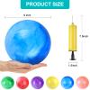 GCQJOQ 12 Pcs Playground Balls with 2Pump, 9 Inches Marbleized Bouncy Balls for Kids, School, Beach, Indoor/Outdoor Play Balls view 2