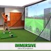 Aikeec Golf Simulator Impact Screen  7mm Thickened Ultra-Clear Hitting Screen with 32 Grommets (10ft x 10ft) for Indoor, Outdoor & Garage Training view 2