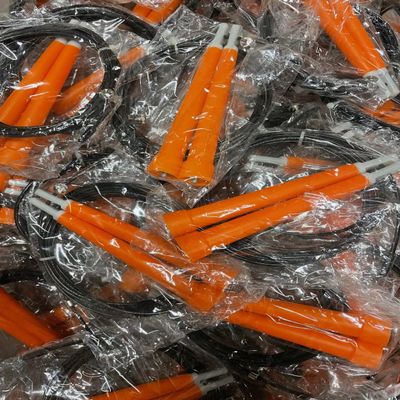 10 x Pack Adjustable Wire Speed Jump Ropes - CHOOSE YOUR COLOR (10ft Length) (10 x Orange)