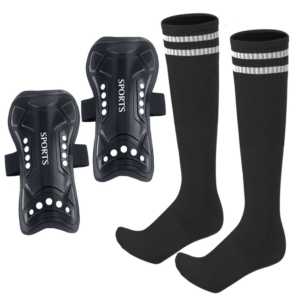 Soccer Shin Guard Youth Kid with Soccer Sock,Lightweight and Breathable Child Calf Protective Gear for Football Games,Shin Pads Soccer Equipment for 3-15 Years Old Boys Girl Teenagers