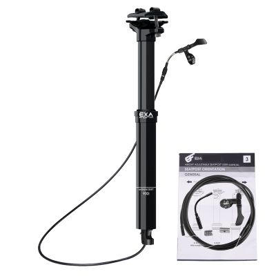 EXA Form 900i 30.9mm/31.6mm Internal Routing Dropper Post with Lever and Cable Kit MTB/Ebike Internal Bike Seatpost 100/120/150mm Travel -345/395/445mm Length