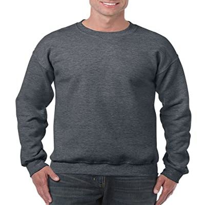 Gildan Fleece Crewneck Sweatshirt, Style G18000 Dark Heather