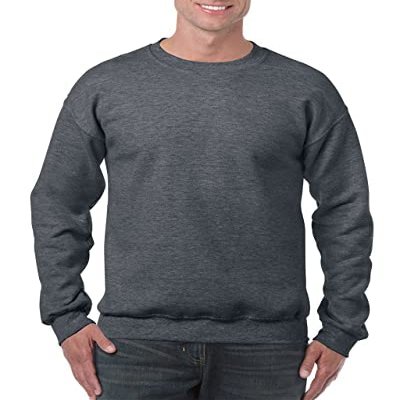 Gildan Fleece Crewneck Sweatshirt, Style G18000 Dark Heather