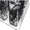 Better Display Cases Acrylic Mini - Miniature Football Helmet (not Full Size) Display Case with Mirror Case, Silver Risers and Mirror Base (V45/A003) view 2