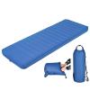 BestComfort Sleeping Pad for Camping with 2-in-1 Air Pump Sack Carry Bag, 4inch Inflatable Camping Mattress for Backpacking Hiking Car Traveling, Waterproof Ultralight Camping Sleeping Mat, Blue view 1
