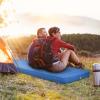 BestComfort Sleeping Pad for Camping with 2-in-1 Air Pump Sack Carry Bag, 4inch Inflatable Camping Mattress for Backpacking Hiking Car Traveling, Waterproof Ultralight Camping Sleeping Mat, Blue view 2
