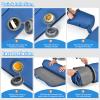 BestComfort Sleeping Pad for Camping with 2-in-1 Air Pump Sack Carry Bag, 4inch Inflatable Camping Mattress for Backpacking Hiking Car Traveling, Waterproof Ultralight Camping Sleeping Mat, Blue view 3