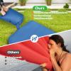 BestComfort Sleeping Pad for Camping with 2-in-1 Air Pump Sack Carry Bag, 4inch Inflatable Camping Mattress for Backpacking Hiking Car Traveling, Waterproof Ultralight Camping Sleeping Mat, Blue view 4