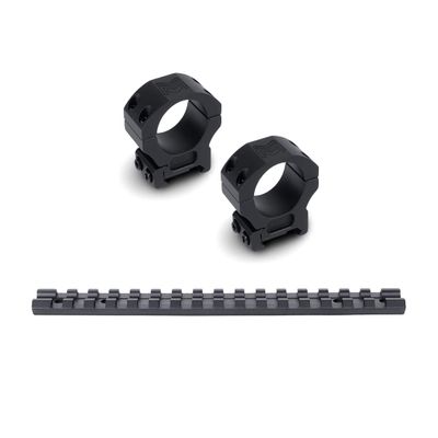 Monstrum Picatinny Rail Mount for Savage Axis | Pre 9/2021 | 0 MOA | Precision Picatinny Scope Rings | 1 inch Diameter/High Profile | Bundle