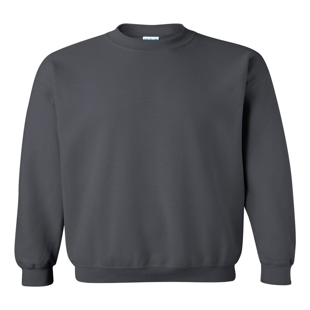 Gildan Fleece Crewneck Sweatshirt, Style G18000 Charcoal
