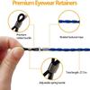 BILIONE Eyeglass Straps, 6 PCS Premium Leather Textured Braided Sunglass Necklace Chains, Eyewear Retainer for Men and Women, Glasses Cord Lanyard Around Neck for Kids view 3