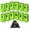 brooman Scrimmage Training Vest Kids Youth Adult Soccer Practice Jersey Athletic Pinnies (M,Lime-1) view 1