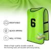 brooman Scrimmage Training Vest Kids Youth Adult Soccer Practice Jersey Athletic Pinnies (M,Lime-1) view 3