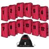 brooman Scrimmage Training Vest Kids Youth Adult Soccer Practice Jersey Athletic Pinnies (M,Red-1) view 1