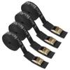Ayaport Cam Buckle Tie Down Straps Lashing Straps 2200lbs Break Strength Heavy Duty Car Roof Rack Strap for Kayak, SUP, Surfboard, Cargo, Motorcycle, Truck, Boat, Dirt Bike (1" x 16') view 1